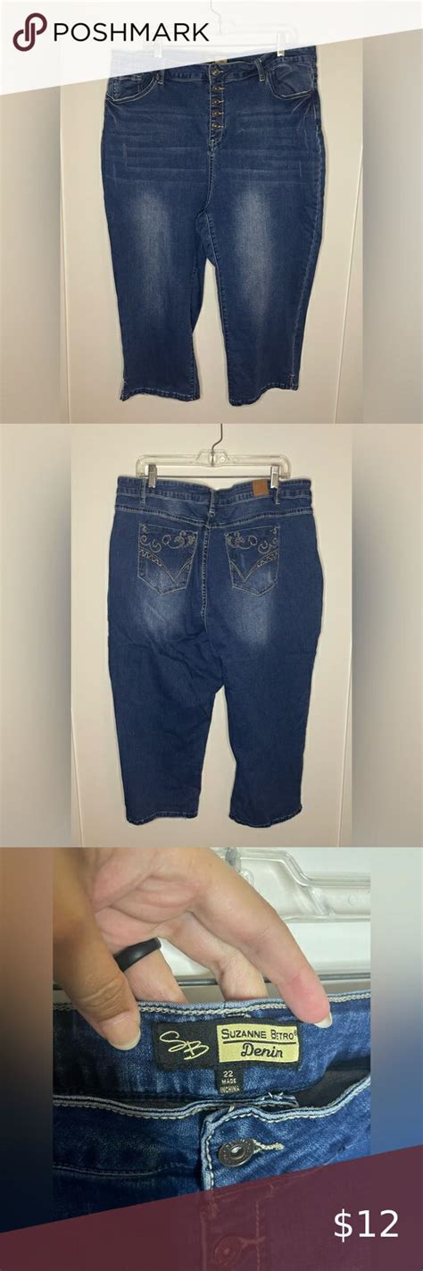 Suzanne Betro Size 22 Denim Capris In 2023 Denim Capris Suzanne