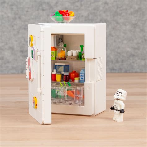 Lego Meets Ikea A Fridge Actually Made Of The Boxes With Studs That