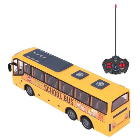 Vingvo Bus Scolaire T L Command Led Jouet De V Hicule Lectronique