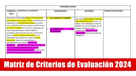 Matriz De Criterios De Evaluaci N Mathtic