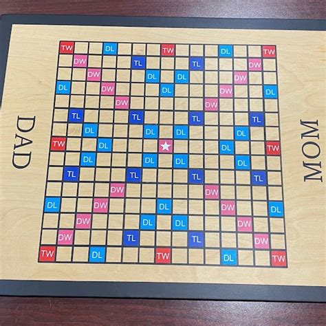 Scrabble Board Etsy
