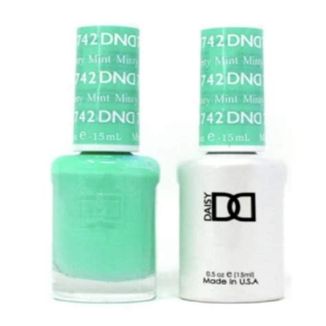 Dnd 742 Minty Mint Gel And Matching Polish Set Dnd Gel And Lacquer