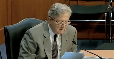 Watch Louisiana Senator John Kennedy Read Explicit Passages At Book Ban