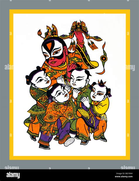 China face painting traditional hi-res stock photography and images - Alamy