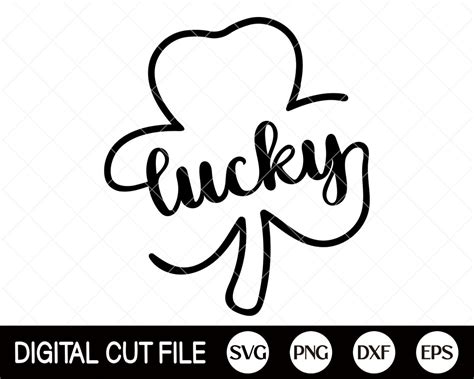 St Patricks Day Svg Lucky Svg Shamrock Svg Clover Png Etsy