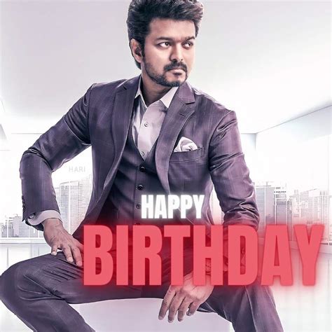 Thalapathy Vijay Birthday Images Wishes And Whatsapp Status