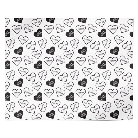 Printable Wrapping Paper Hearts