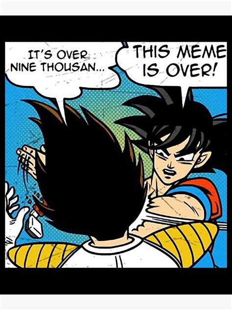 "Funny Goku Slap Vegeta Meme" Poster by LindaUS | Redbubble