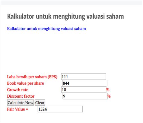 Analisa Valuasi Saham Main