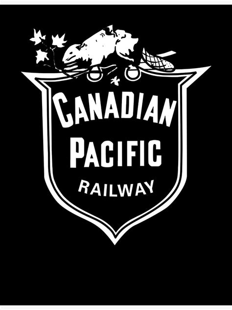 Canadian Pacific Railway 1886 Logo Poster For Sale By Missmaria11