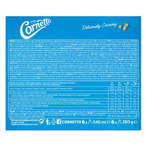 Cornetto Classic Cone, 6 x 90ml : Ice Cream fast delivery by App or Online