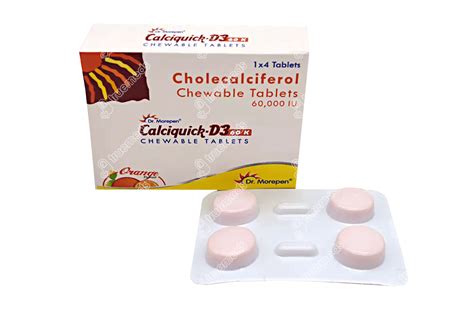 Calciquick D K Orange Flavour Chewable Tablet Uses Side Effects