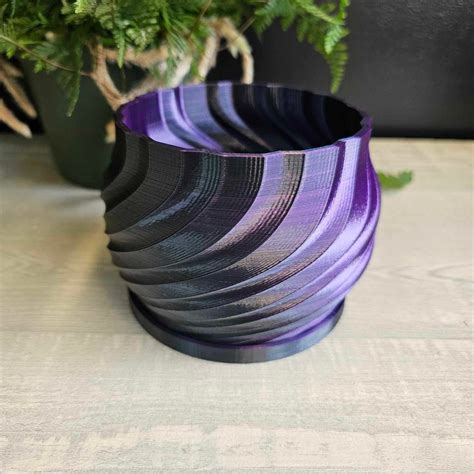 Plant Pot 3d Printed Pot Planter 4 Inch Pot Houseplant Gothic