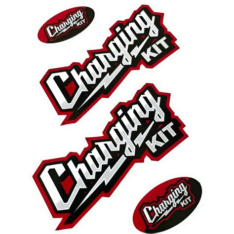 Charging Kit 4 Pack Stickers