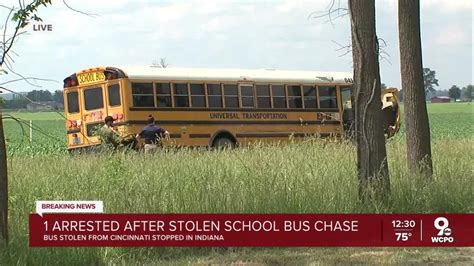 Police Chase School Bus Stolen In Cincinnati Across Several Counties To