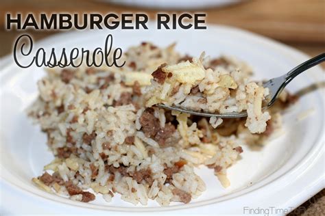 Hamburger Rice Casserole - Finding Time To Fly