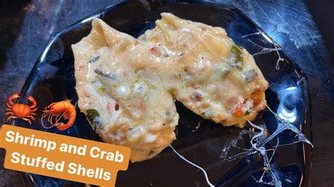 How To Make Shrimp And Crab Stuffed Shells Youtube