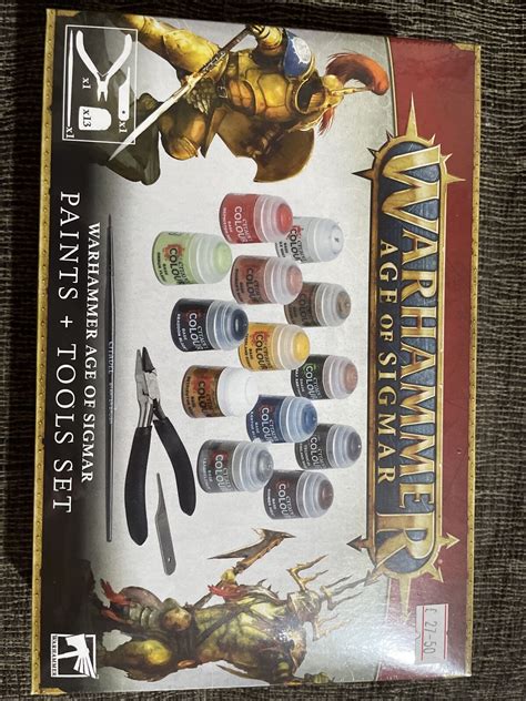 Warhammer Age Of Sigmar Paints And Tools Set Ebay