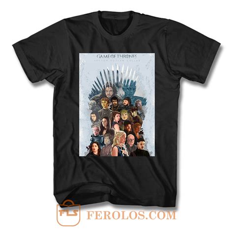 Game Of Thrones All Characters T Shirt | FEROLOS.COM