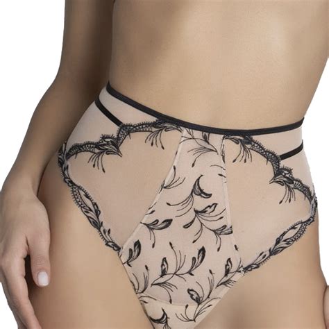 Lise Charmel Lingerie Follement Sexy Culotte Slip Nude Zwart Ach