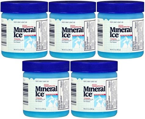5 Pack Mineral Ice Pain Relieving Gel 3.50 oz 300672067357 | eBay