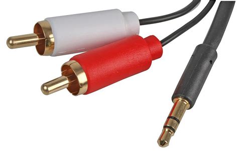 Pro Signal Slim Mm Stereo Plug To X Phono Rca Plug Lead M