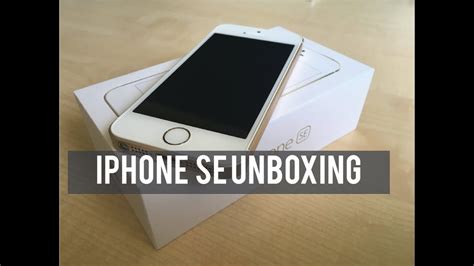 Iphone Se Unboxing Youtube