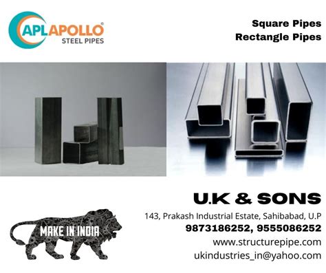 Apollo Square Pipe 4inch Buy Now U K SONS