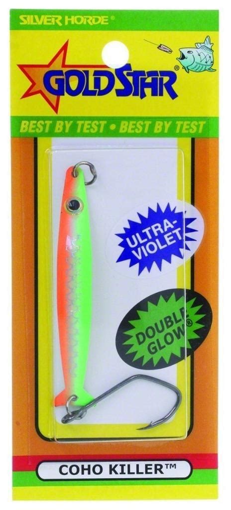 Goldstar Silver Horde Coho Killer Fishing Lure Uv Glow Choice Of Colors