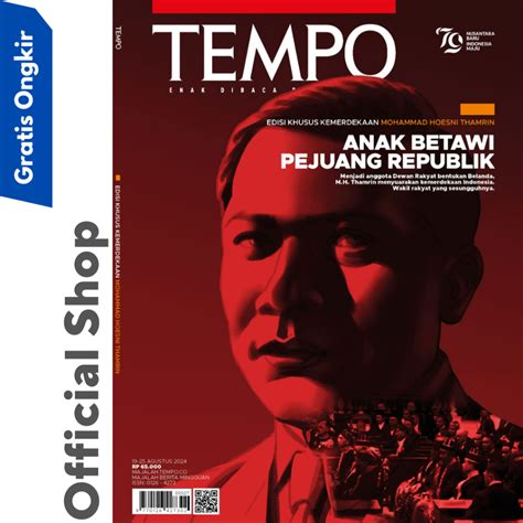 Jual Majalah Tempo Edisi Khusus Kemerdekaan Anak Betawi Pejuang