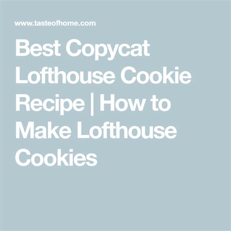 Best Copycat Lofthouse Cookie Recipe