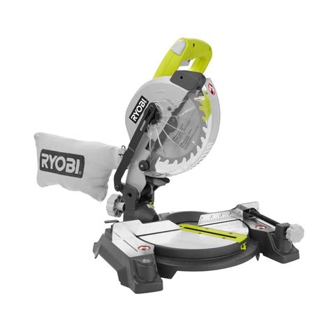 Ryobi In Compound Miter Saw With Laser Ts L The Home