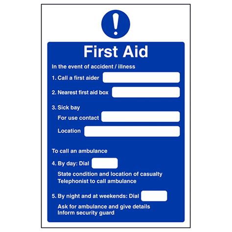 First Aid Action Notice Eureka Direct