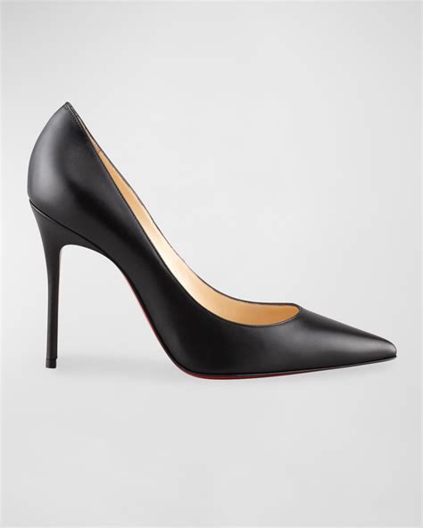 Christian Louboutin Kate Red Sole High Heel Pumps Black Neiman Marcus