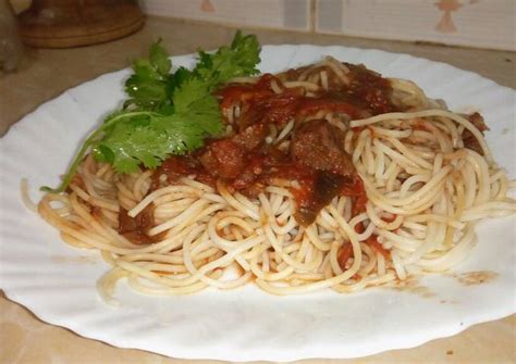 Beef Stew And Spaghetti Recipe By Wendy Wandia Cookpad