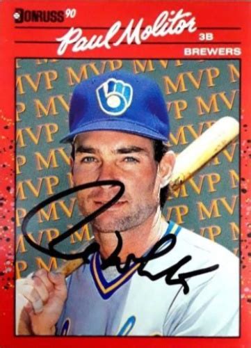 Paul Molitor Autographs and Memorabilia | Sports, Baseball