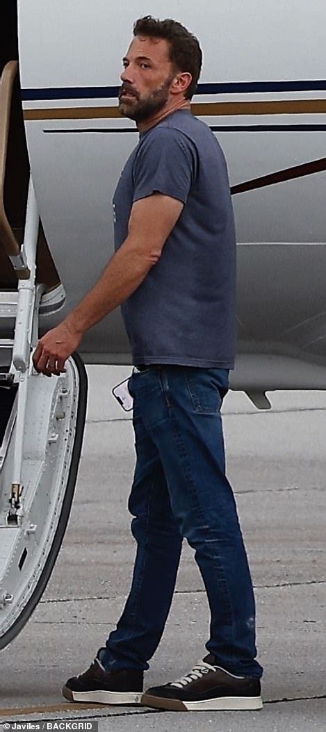 Ben Affleck Looks Exhausted Before Boarding Plane With Matt Damon After