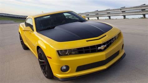 1360x768 resolution | yellow and black Chevrolet Camaro coupe, car ...