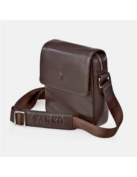 Yanko Bolso De Cruzar Con Solapa Y Bandolera Para Hombre En Piel Suave