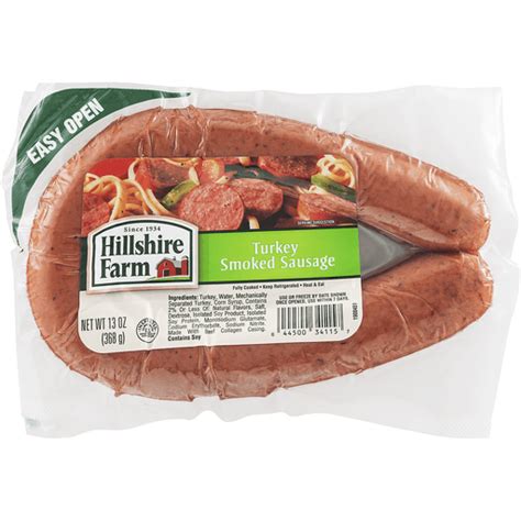 Hillshire Farm Turkey Smoked Sausage 13 Ounces 13 Oz Deli Carlie Cs