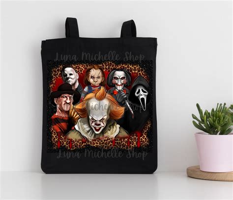 Horror Film Tote Bag Horror Tote Bags Custom Totes Reusable Bags