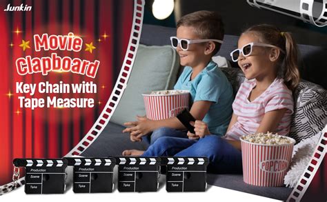 Junkin Movie Night Party Favors Bulk Clapboard Key Chain