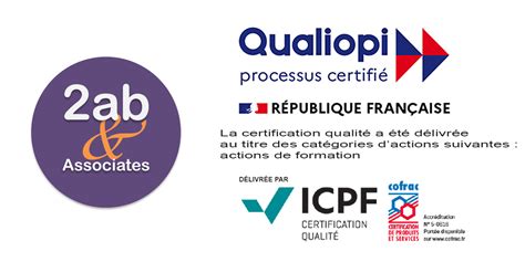 Nous connaître 2AB Associates obtient la certification Qualiopi