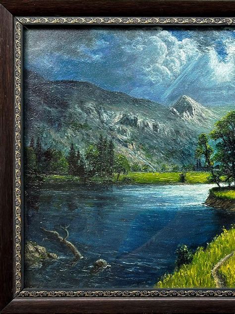 Yosemite Valley Oil On Canvas By Somnath Harne With Frame