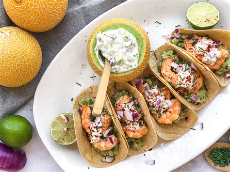 Tacos Langostinos Con Salsa Lililup Jimbee Melon