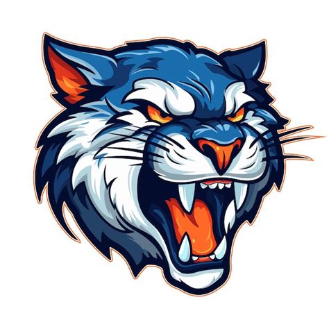 A Clipart Image Of A Fierce Tiger Head In Orange And White Colors 5829578
