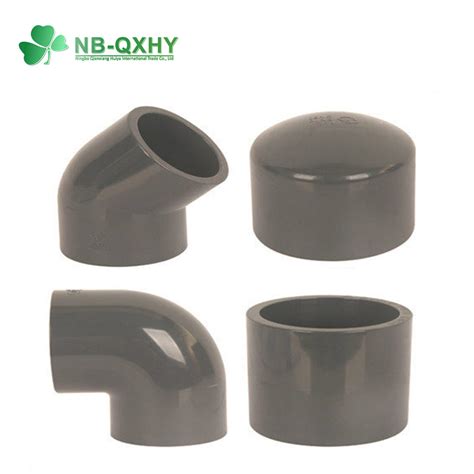 PVC End Cap For Pipes PVC Fittings DIN Pn16 Water Supply China PVC