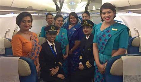 Lankaweb Sri Lankas National Air Carrier Operates First All Female