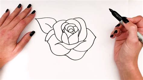 How To Draw A Rose Rose Drawing EASY Step By Step Super Easy