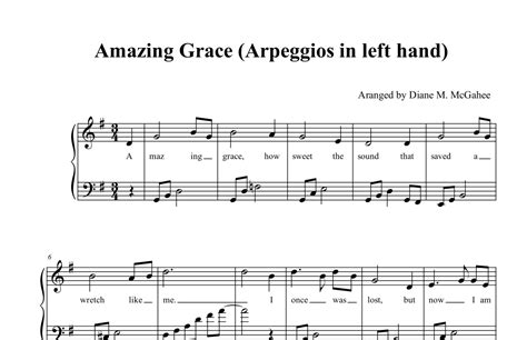 Amazing Grace Arr Arranged By Diane M Mcgahee Sheet Music John